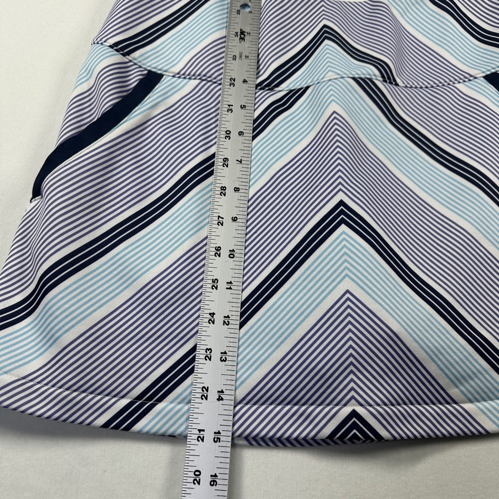 Adidas Golf Skort Skirt Sz Small Pickleball Shorts Blue White Chevron ClimaCool - Picture 4 of 8